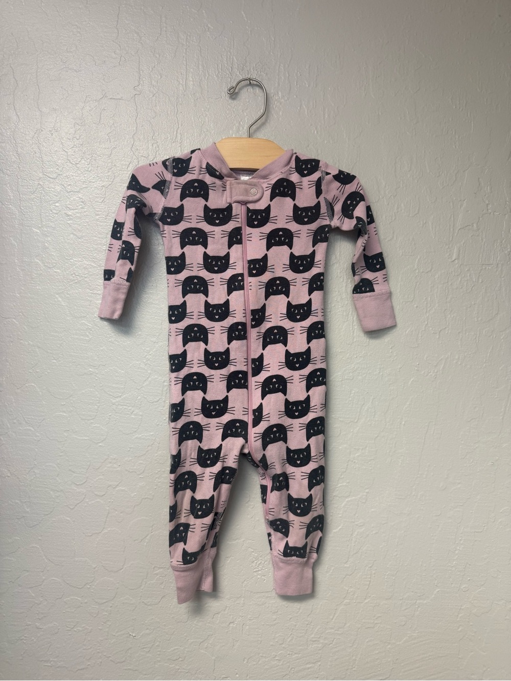 $15 ADD ON hanna andersson pink zippy pajama cat 12-18M mini boden zara